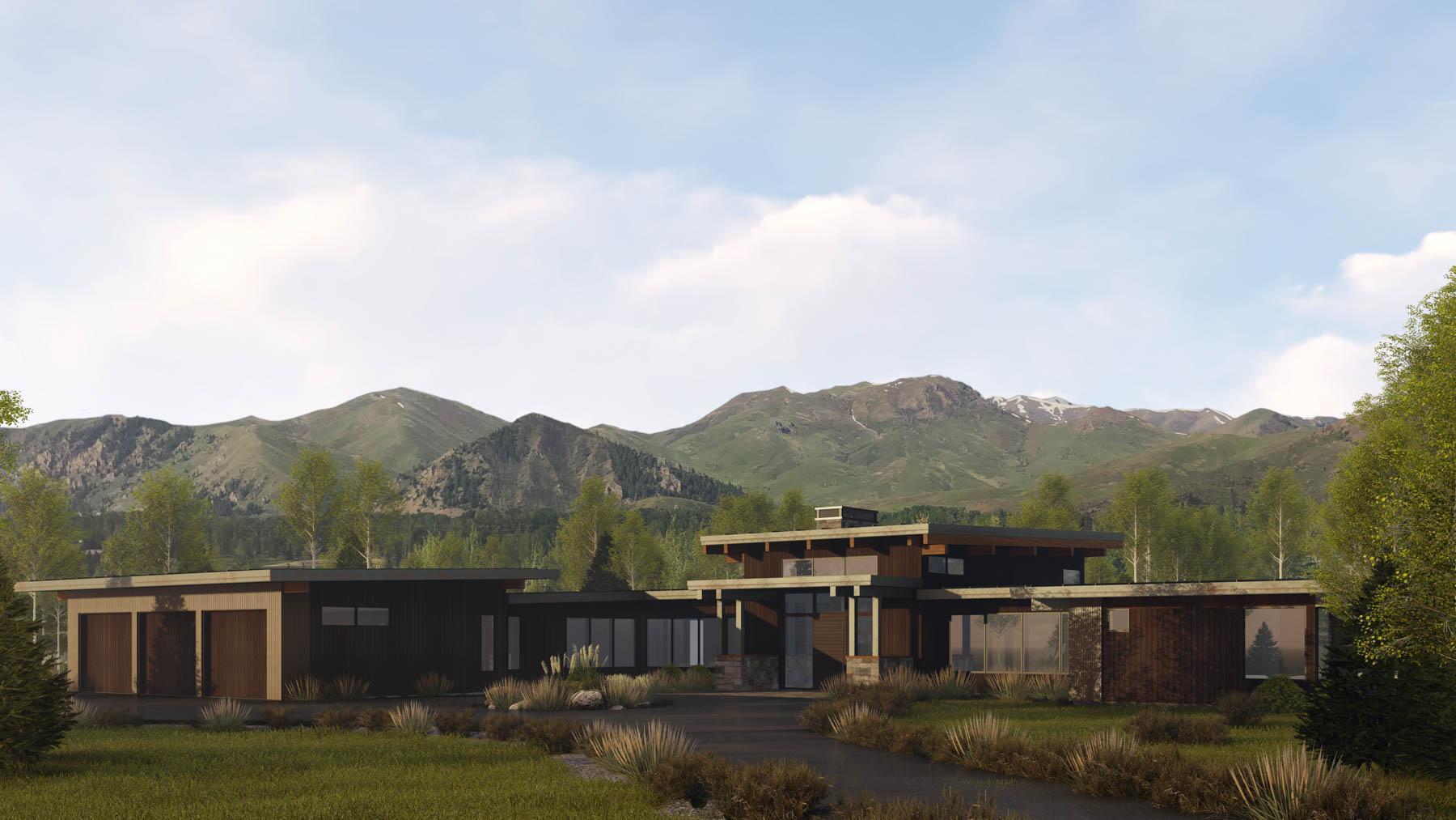 Mountain Modern Architecture Project in Sun Valley Idaho